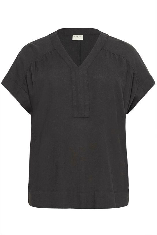 Kaffe Curve KCmille Wing SL Blouse v5 - Black Oyster, 42