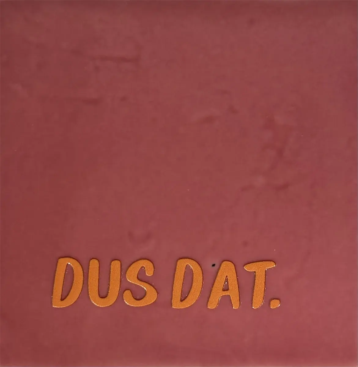 Tegeltje dus dat. roze/oranje