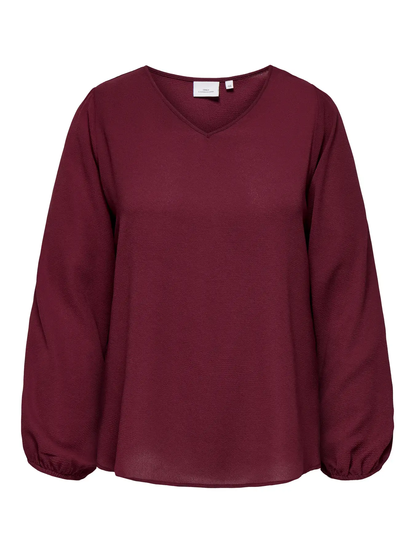 only ck CARVICA LIFE L/S V-NECK TOP WVN NOOS f5 - Tawny Port, 50