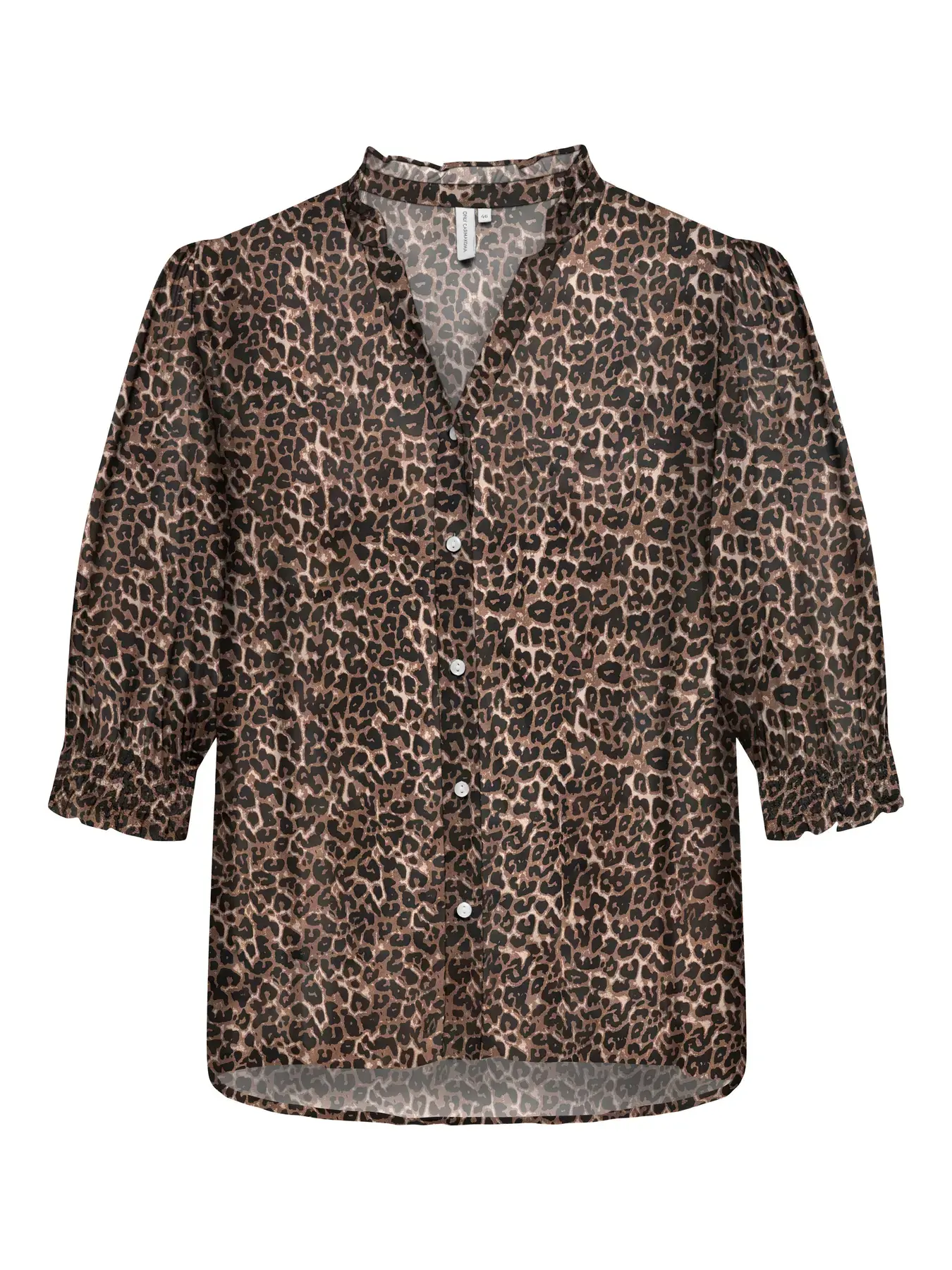 Only ck CARRAYA 3/4 SHIRT WVN NOOS f5 - Silver Mink ANIMAL, 44