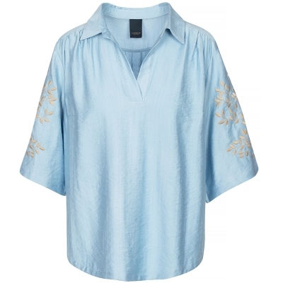 Luxzuz Siwa Blouse z5 - 510 Chambray Blue, M