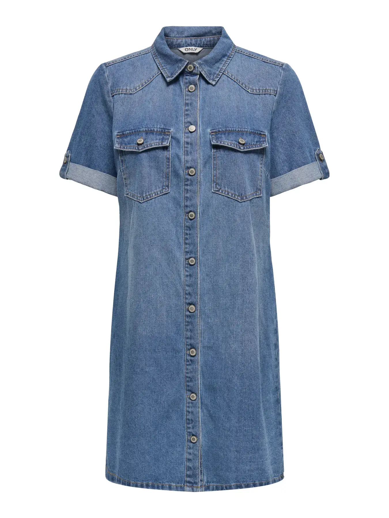 Only ck CARLISA S/S DNM DRESS GUA s6 - Medium Blue Denim, 50