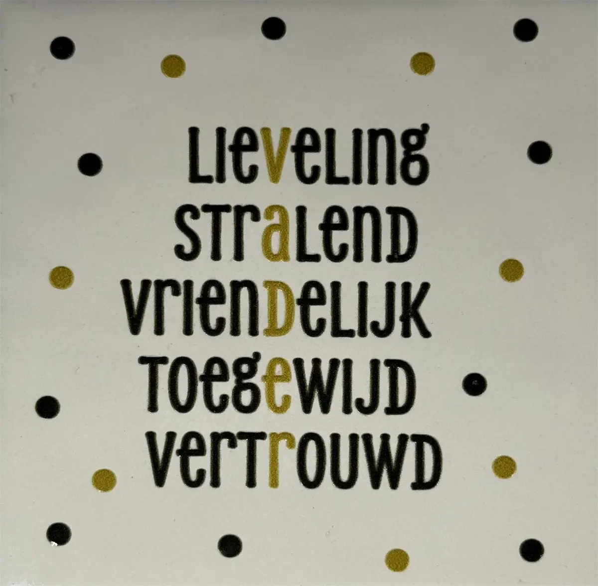 vader creme/zwart (goud)