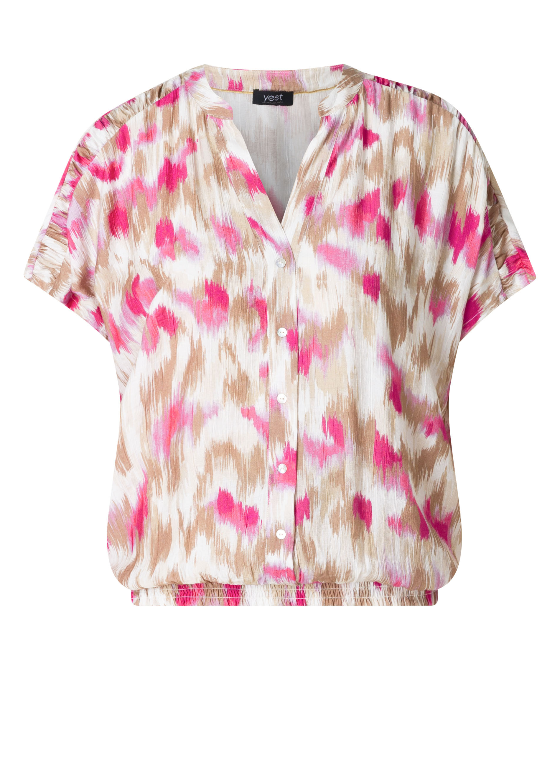 Yest Tabitha blouse hz5 - Fuchsia/Multi-Colour, 38