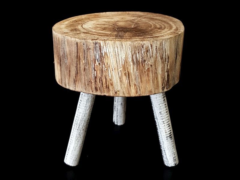 krukje 19x13cm  naturel/ant.white