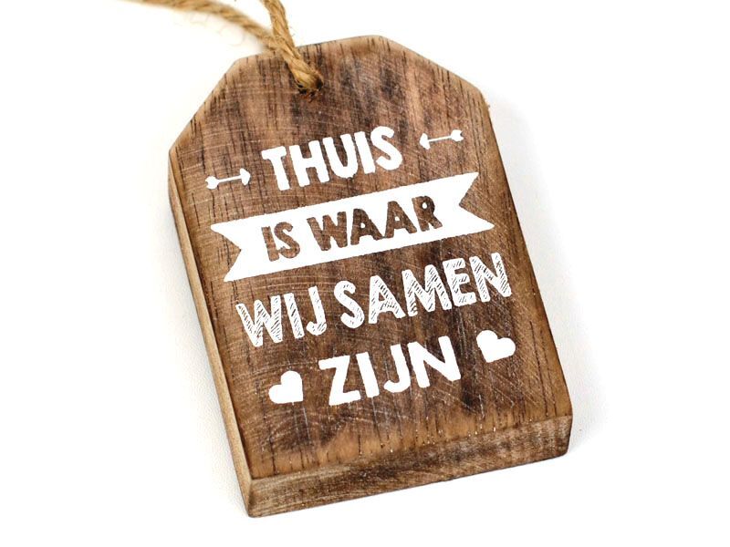 hanger label 10x6cm thuis is natural