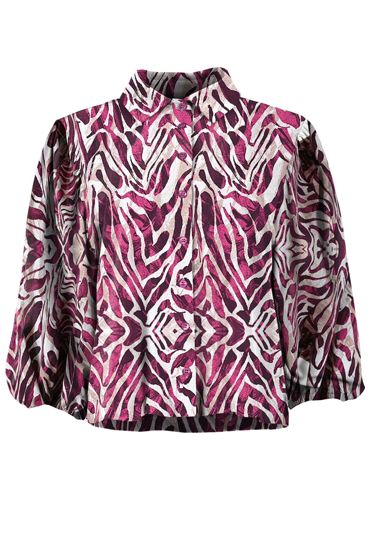 Maicazz LARIX - BLOUSE f5 - Zebra plum, XL