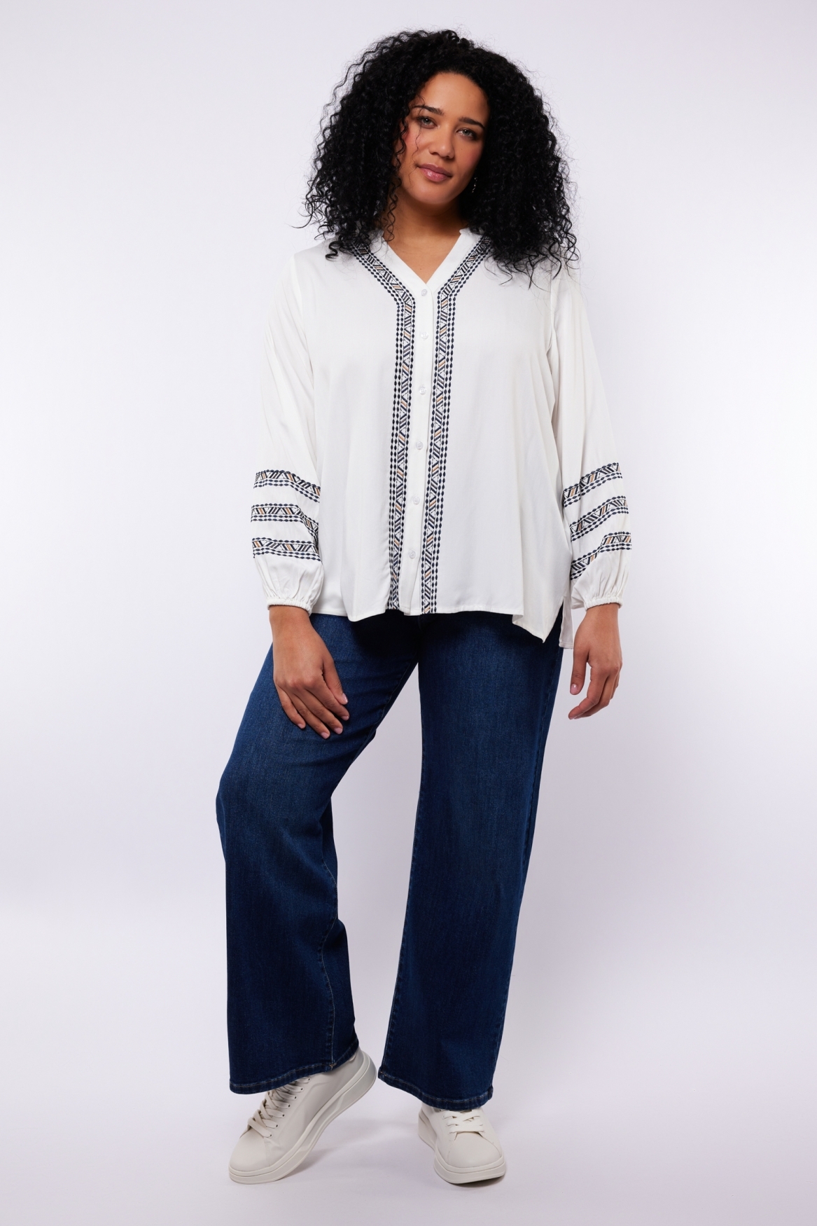 Exxcellent Kallie blouse f5 - Offwhite, 44