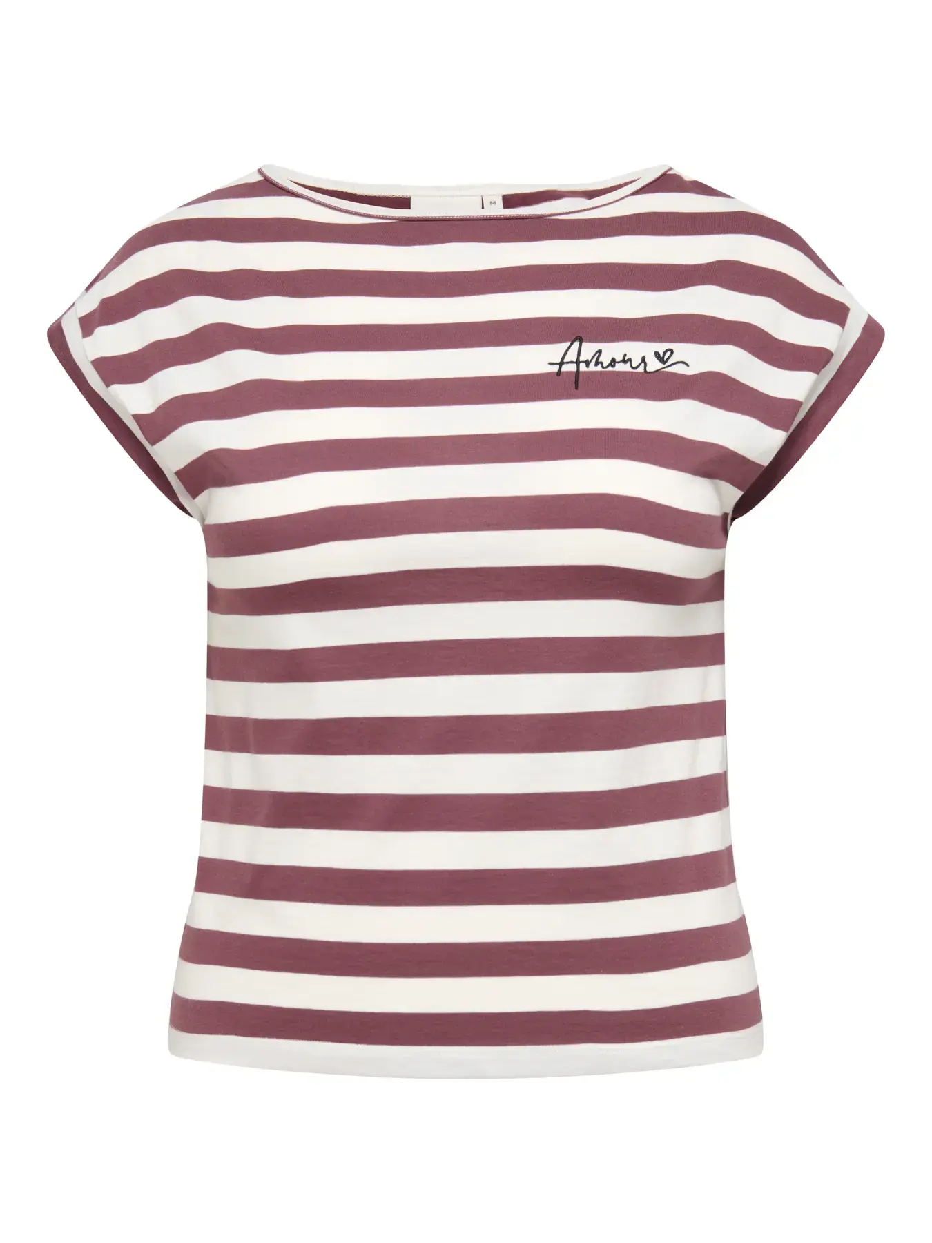 Only ck CARDANI LIFE S/S CAPSLEEVE BOATNECK TOP s6 - Spiced Apple CLOUD DANCER, xl=54