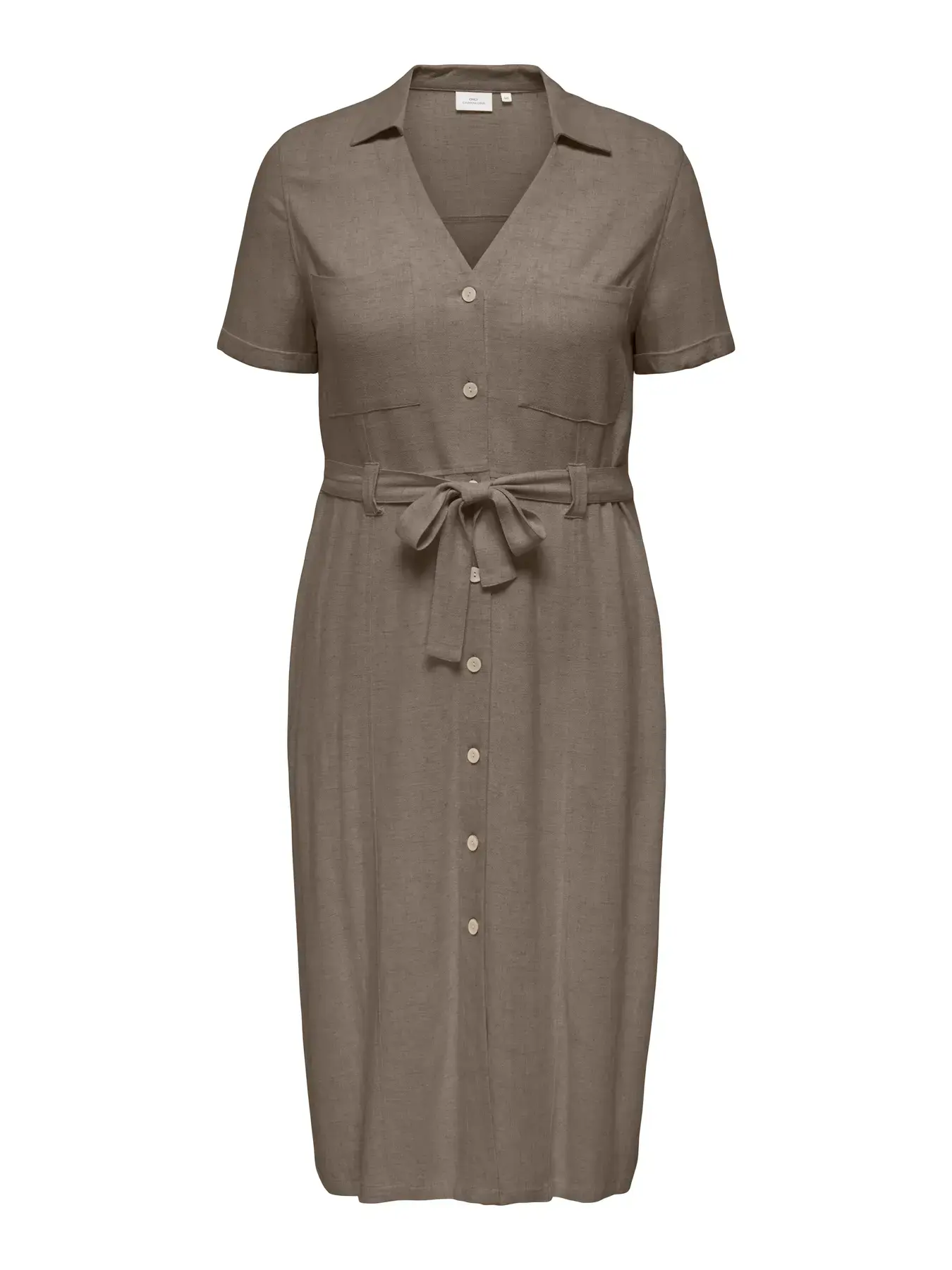 CARSIESTA SS LIN BL SHIRT DRESS PNT NOOS s6 - Walnut, 48