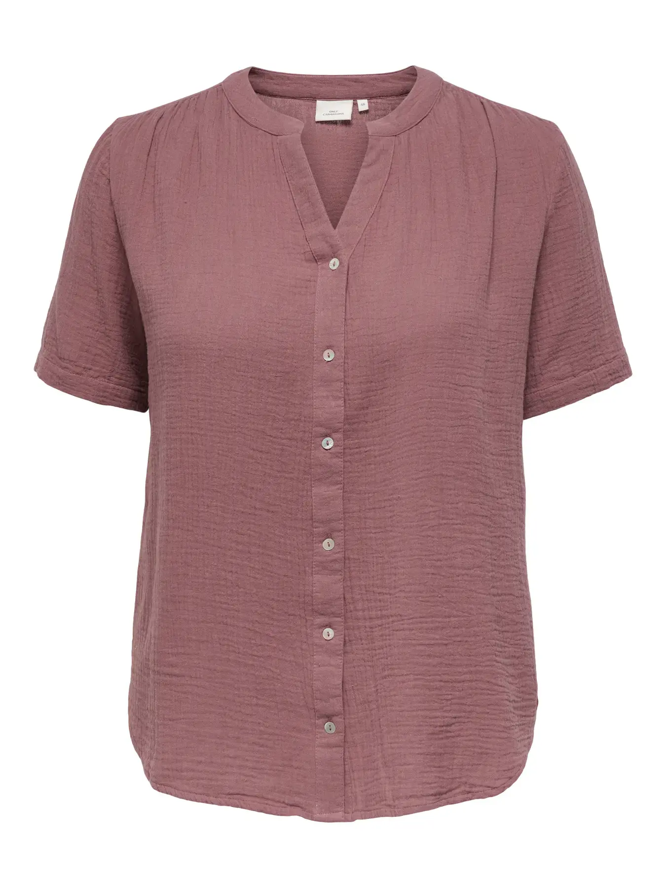 Only ck CARTHYRA LIFE S/S BUTTON TOP  WVN s6 - rose brown, 48
