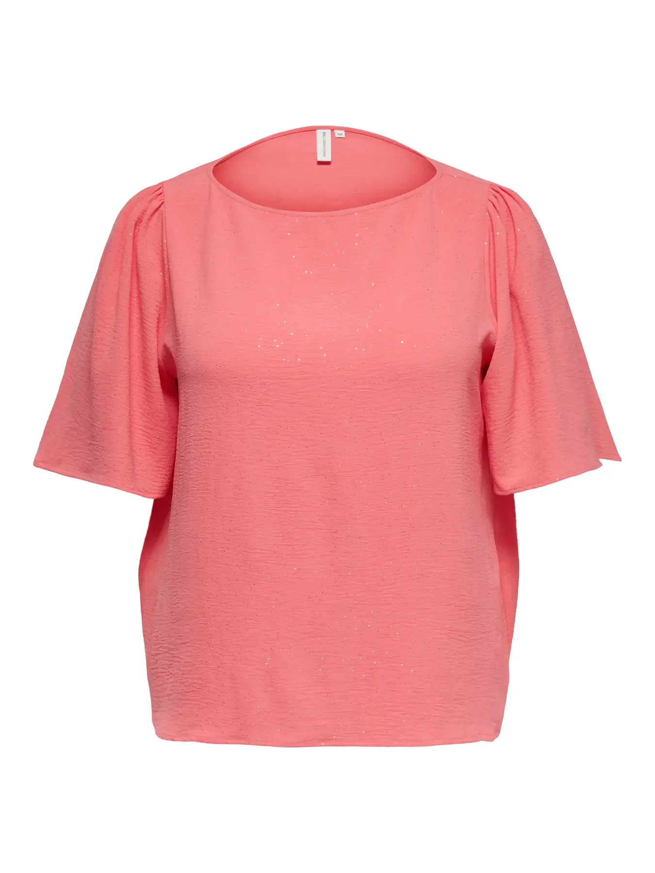 CARJOSEE METTA LIFE 2/4 BOATNECK TOP WVN z6 - Sugar Coral GLITTER, 52