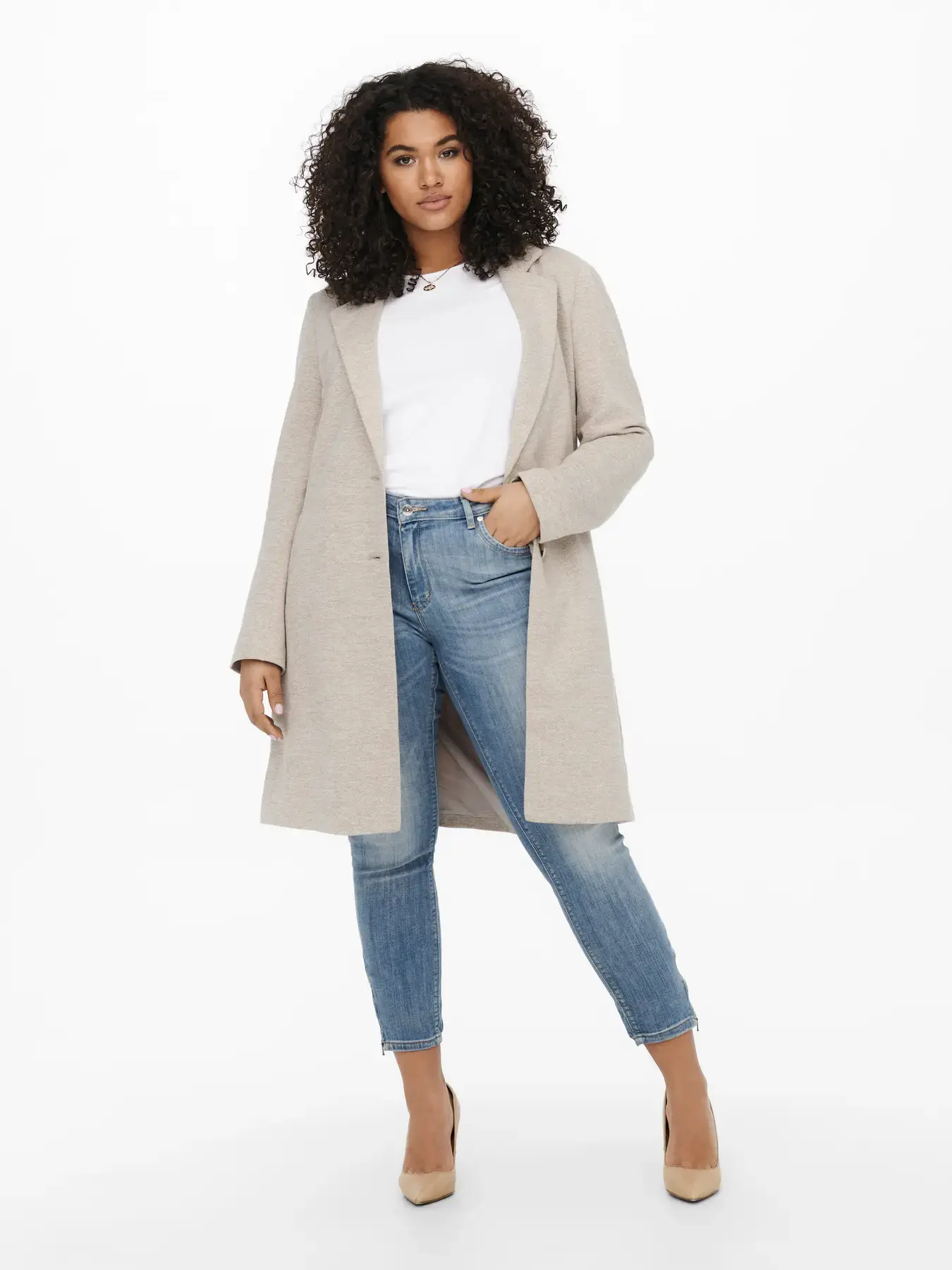 CARCARRIE MEL COAT OTW - Etherea MELANGE, XS-40/42